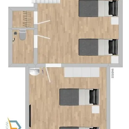 דירה Sad222 - Zweistoeckige Monteurwohnung Uebergangswohnung שוואנדורף אין ביירן